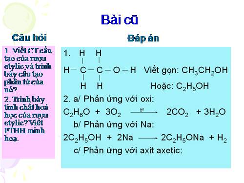 Bài 45. Axit axetic