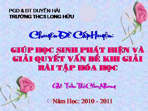 chuyên đề hóa học