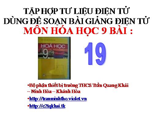 Hóa 9 Bài 19 Sắt