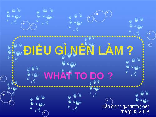 Điều nên làm