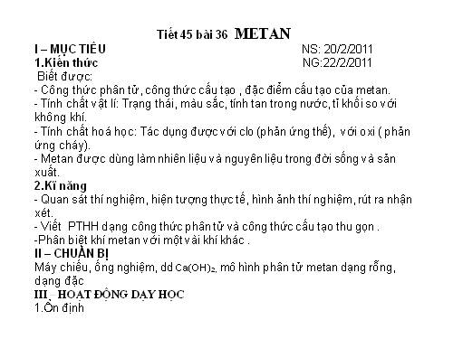 Bài 36. Metan