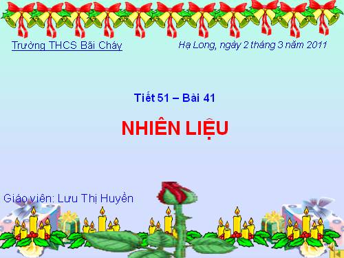 Bài 41. Nhiên liệu