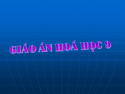 Bài 9. Tính chất hoá học của muối