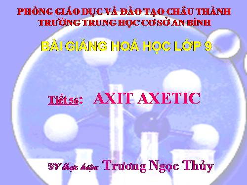 Bài 45. Axit axetic