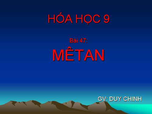 Bài 36. Metan