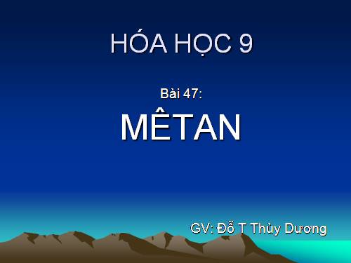 Bài 36. Metan