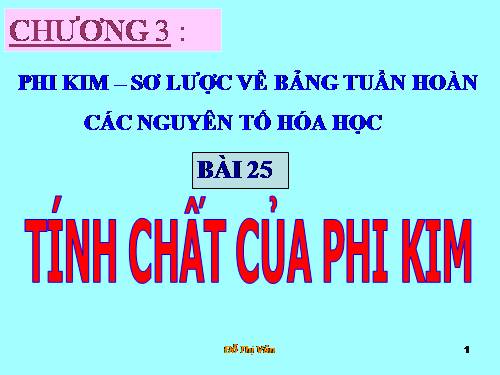 Bài 25. Tính chất của phi kim