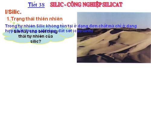 Bài 30. Silic. Công nghiệp silicat.