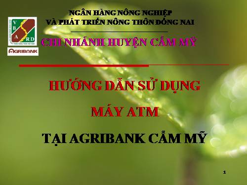 Tin học: STGT HD sử dụng máy ATM