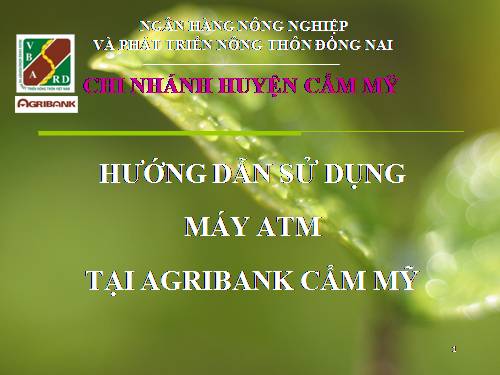 Tin học: STGT GT thẻ ATM