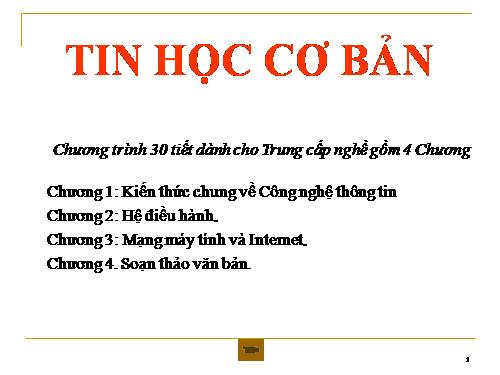 Tin học: STGT máy vi tính