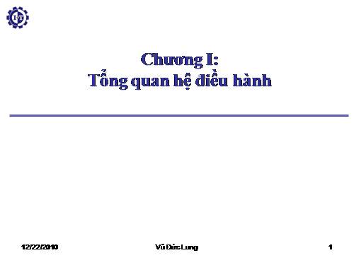 Tin học: STGT Hệ điều hành VT