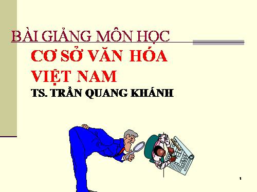 GD CD: STGT cơ sở văn hóa VN