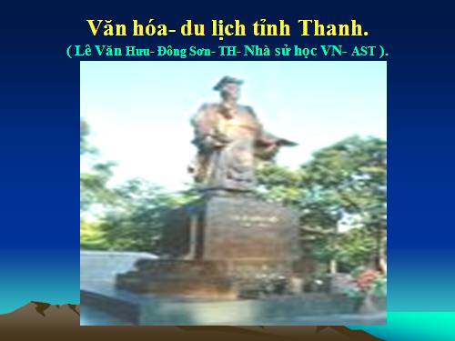 GD CD: STGT VH Du lịch tỉnh Thanh.