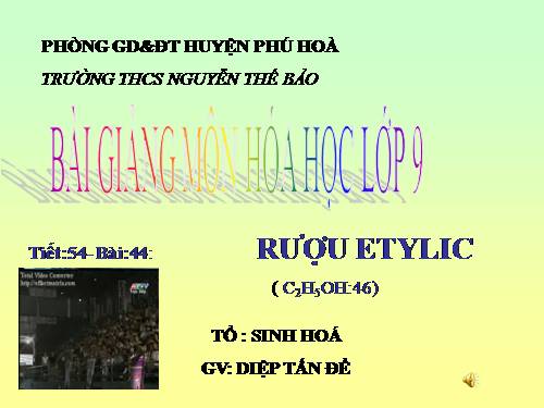 Bài 44. Rượu etylic