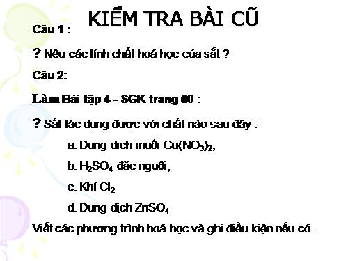 Bài 20. Hợp kim sắt: Gang, thép