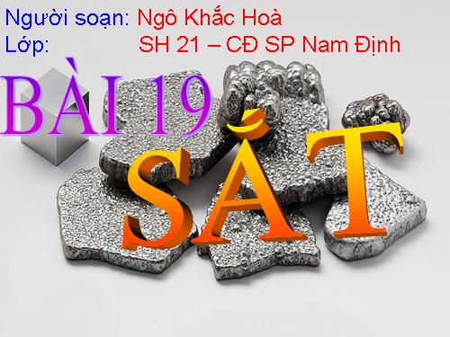 Bài 19. Sắt