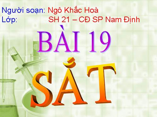 Bài 19. Sắt