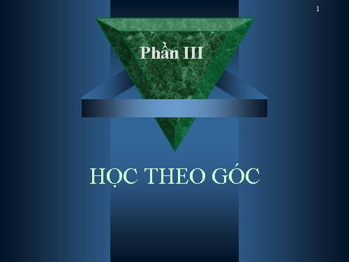 Kỉ thuật học theo góc.