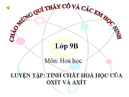 Bài 5. Luyện tập: Tính chất hoá học của oxit và axit