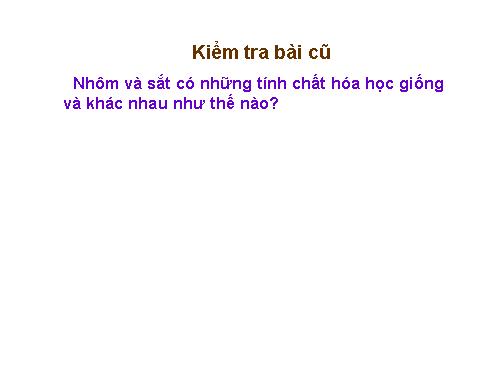 Bài 23. Thực hành: Tính chất hoá học của nhôm và sắt