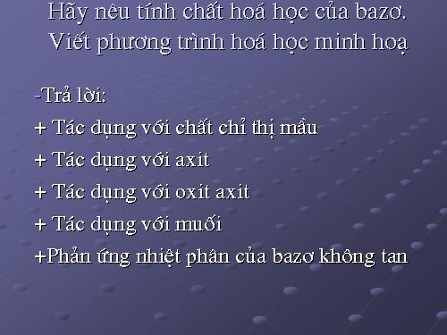 Bài 8. Một số bazơ quan trọng