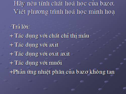 Bài 8. Một số bazơ quan trọng