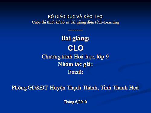 Bài 26. Clo