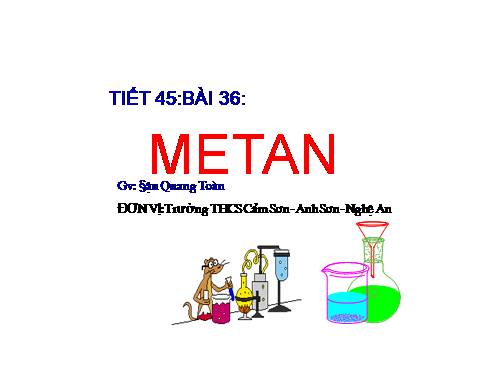 Bài 36. Metan