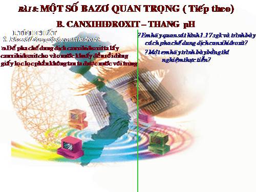 Bài 8. Một số bazơ quan trọng