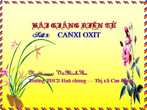 Bài 2. Một số oxit quan trọng