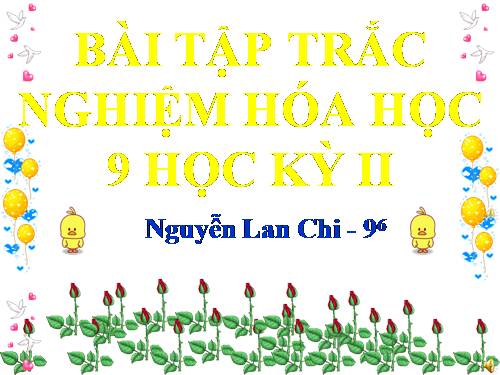 Bài tập trắc nghiệm Hóa