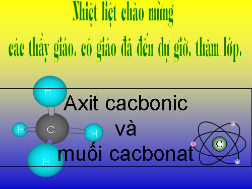 Bài 29. Axit cacbonic và muối cacbonat