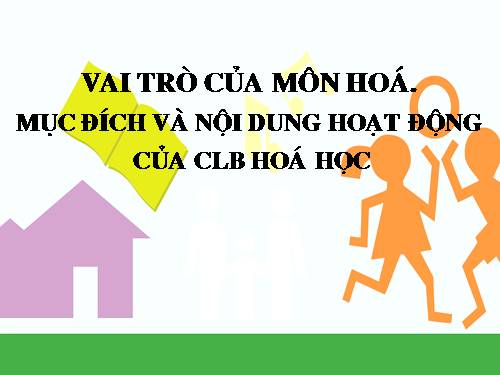 Xây dựng câu lạc bộ Hóa học trong trường THSC