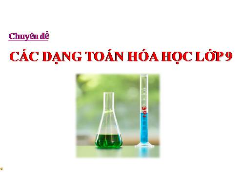 cac dang toan hoa