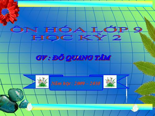 Ôn tập hóa lớp 9 thi học kỳ 2