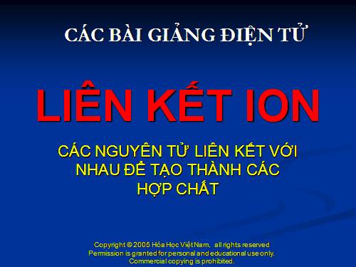 Liên kết ion (TLTK)