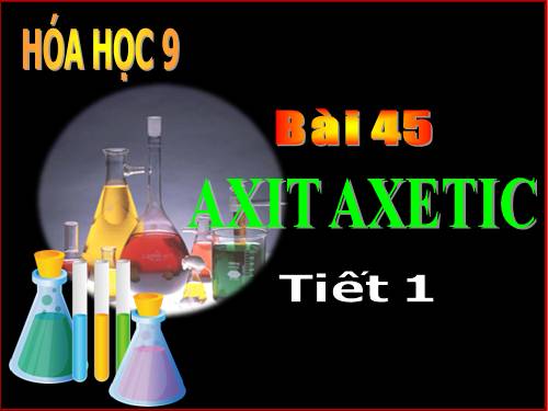 Bài 45. Axit axetic