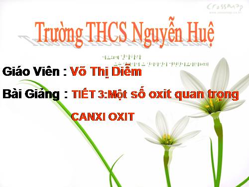 Bài 2. Một số oxit quan trọng