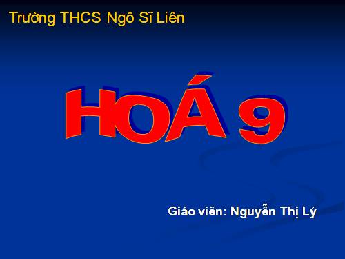 Bài 12. Mối quan hệ giữa các loại hợp chất vô cơ