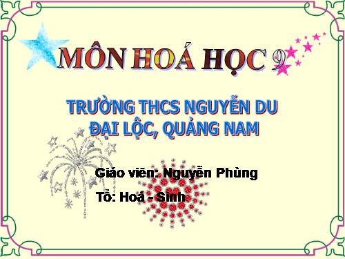 Bài 31. Sơ lược về bảng tuần hoàn các nguyên tố hoá học