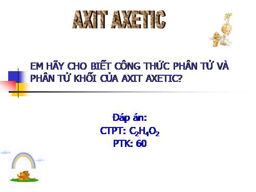 Bài 45. Axit axetic