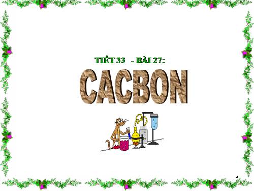 Bài 27. Cacbon