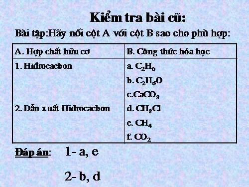 Bài 35. Cấu tạo phân tử hợp chất hữu cơ