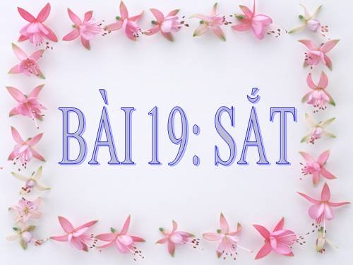 Bài 19. Sắt