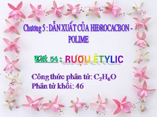 Bài 44. Rượu etylic