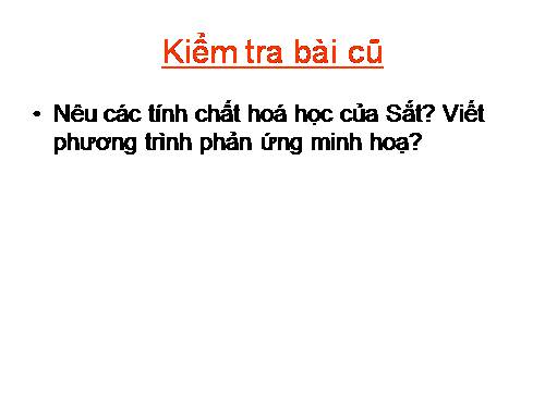 Bài 20. Hợp kim sắt: Gang, thép