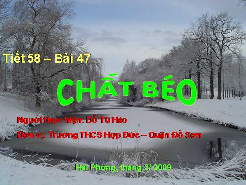 Bài 47. Chất béo