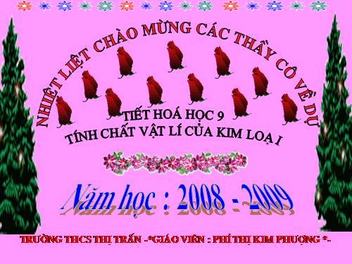 Bài 15. Tính chất vật lí của kim loại