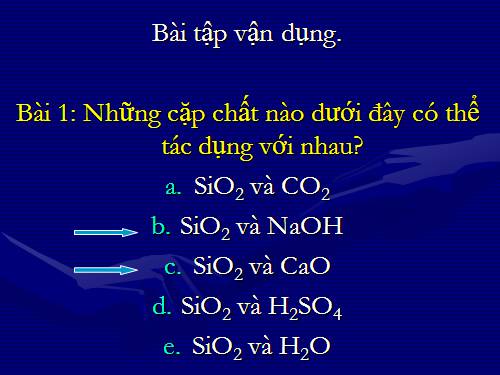 Tiết 38: Silic - Công nghiệp Silicat